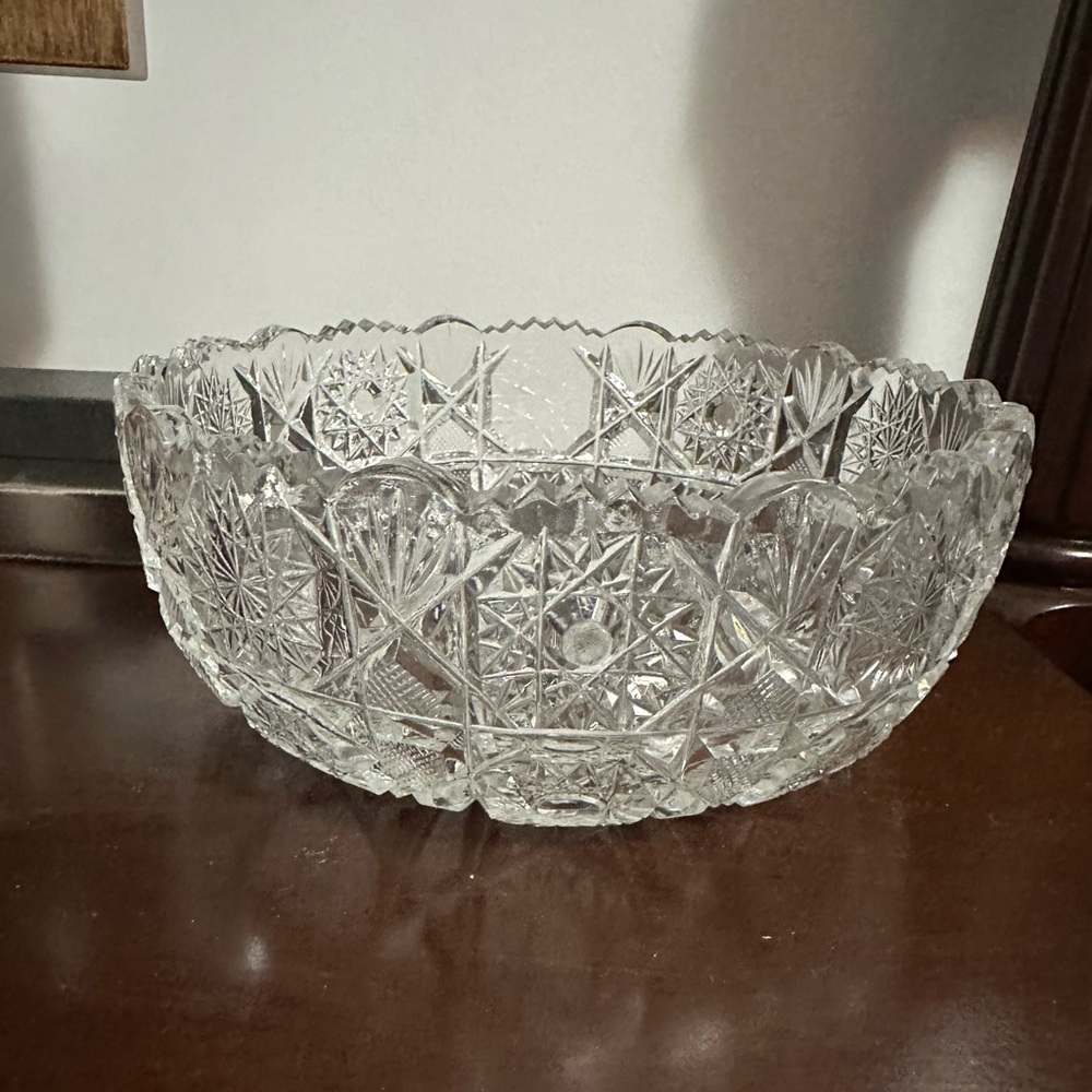 Crystal Czech glass vase new